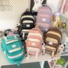 Letter Backpack Pattern Large Capacity Outdoor Travel Bag Student Schoolbag