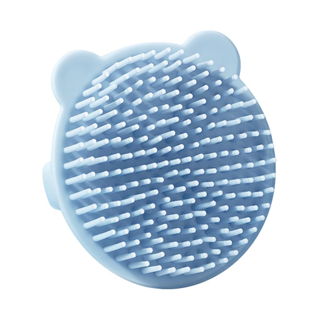 Baby Shampoo Hair Scrub Brush Cute Bear Ears Scalp Scrubber for Baby Both Wet Dry Hair