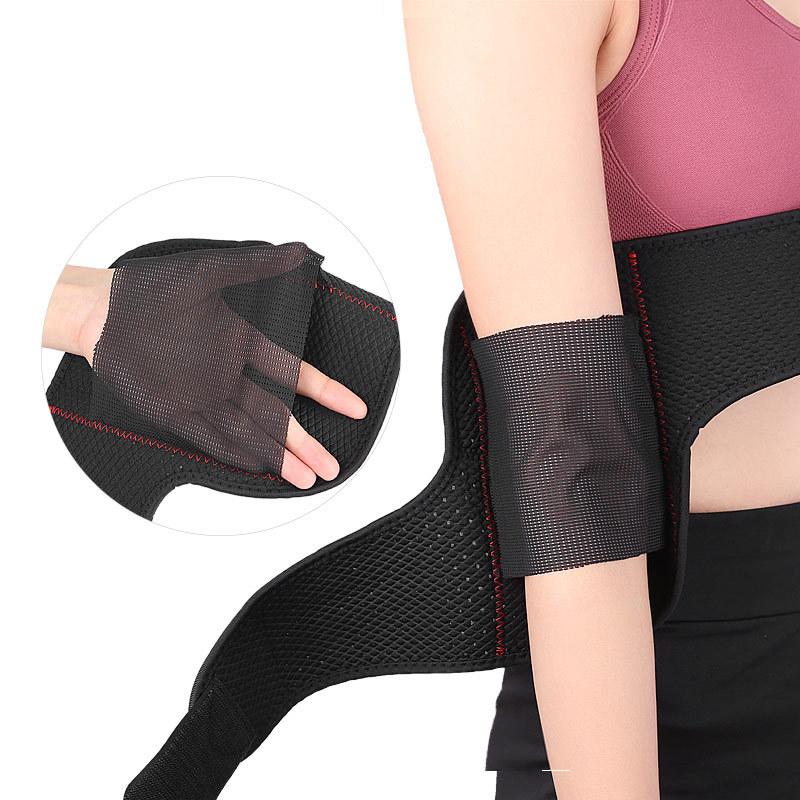 

Sports Pressurized Arm Pads, Breathable Autumn and Winter Warm Elbow Pads, Adjustable Elastic Winding Fitness Anti-collision Protective Gear Black - One Size
