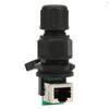 RJ45 90 degrés Connecteur RJ45 8 Broches Pont Réseau Connecteur Étanche Connecteur