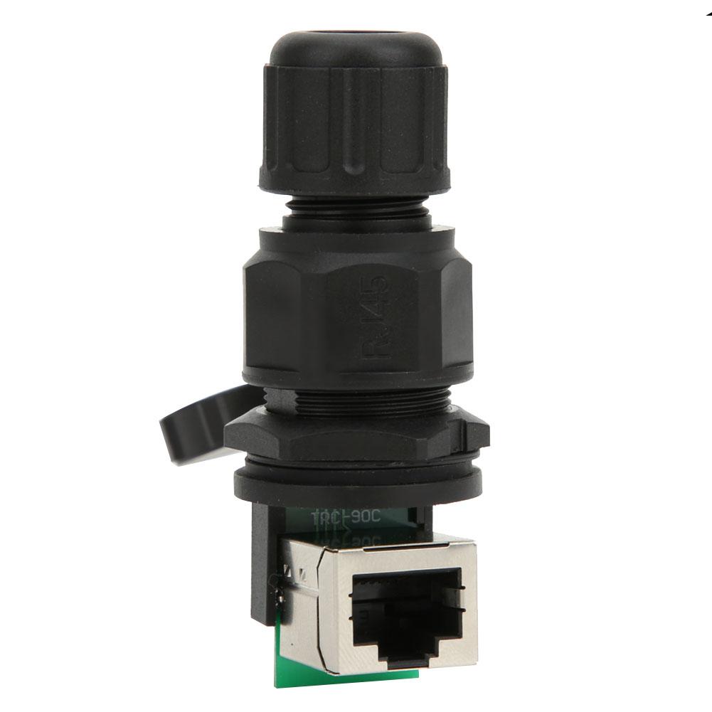 RJ45 90 stupňů RJ45 Konektor 8 pinů Síťový můstek Vodotěsný konektor Konektor