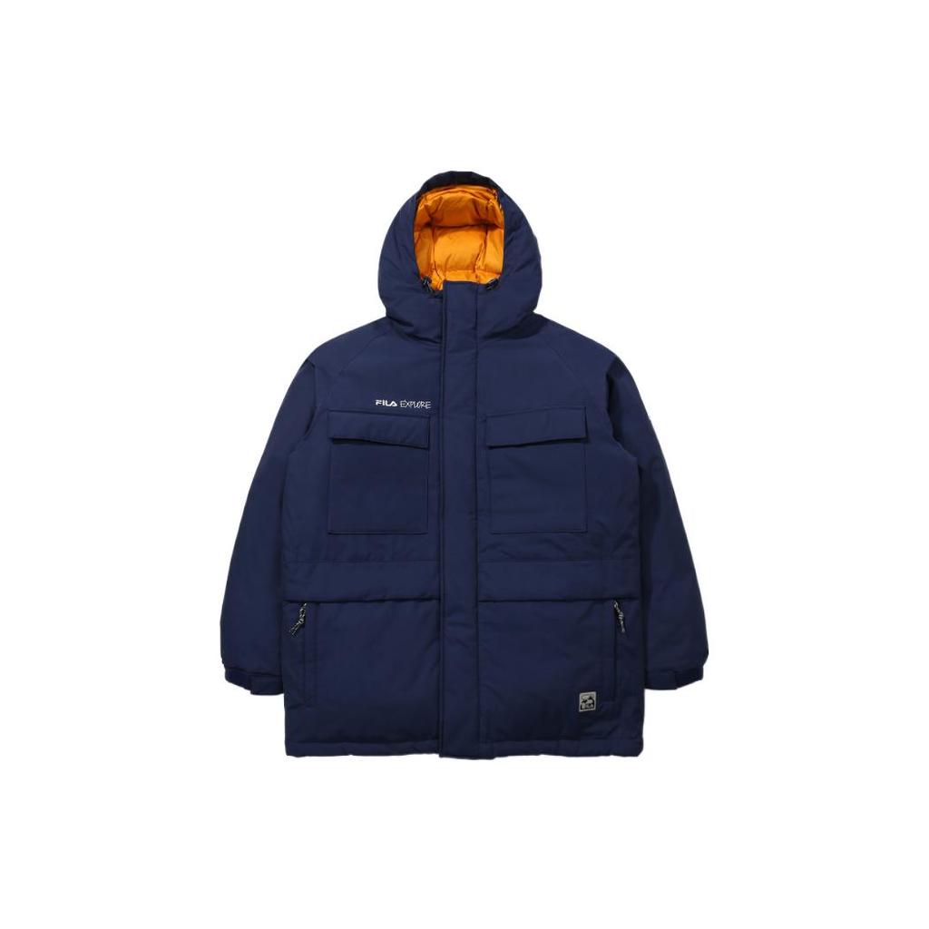 New FILA Down Jackets Unisex Blue FS2DJD4E12X-NAY