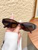 1Pc Retro Fashion Cat-Eye Narrow Frame Sunglasses Classic Versatile Basic Item Sunglasses for Daily Outings Vacation Outfits Dri