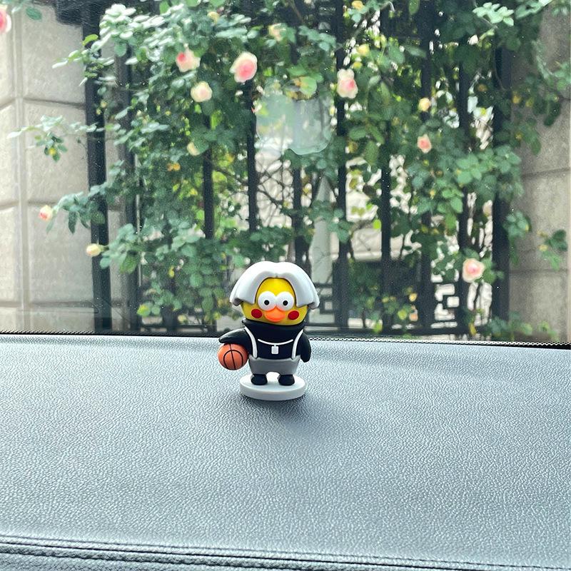 Chicken Pigeon Desktop & Car Ornament: Cute Cai Xukun Ikun Figurine for DIY Decoration