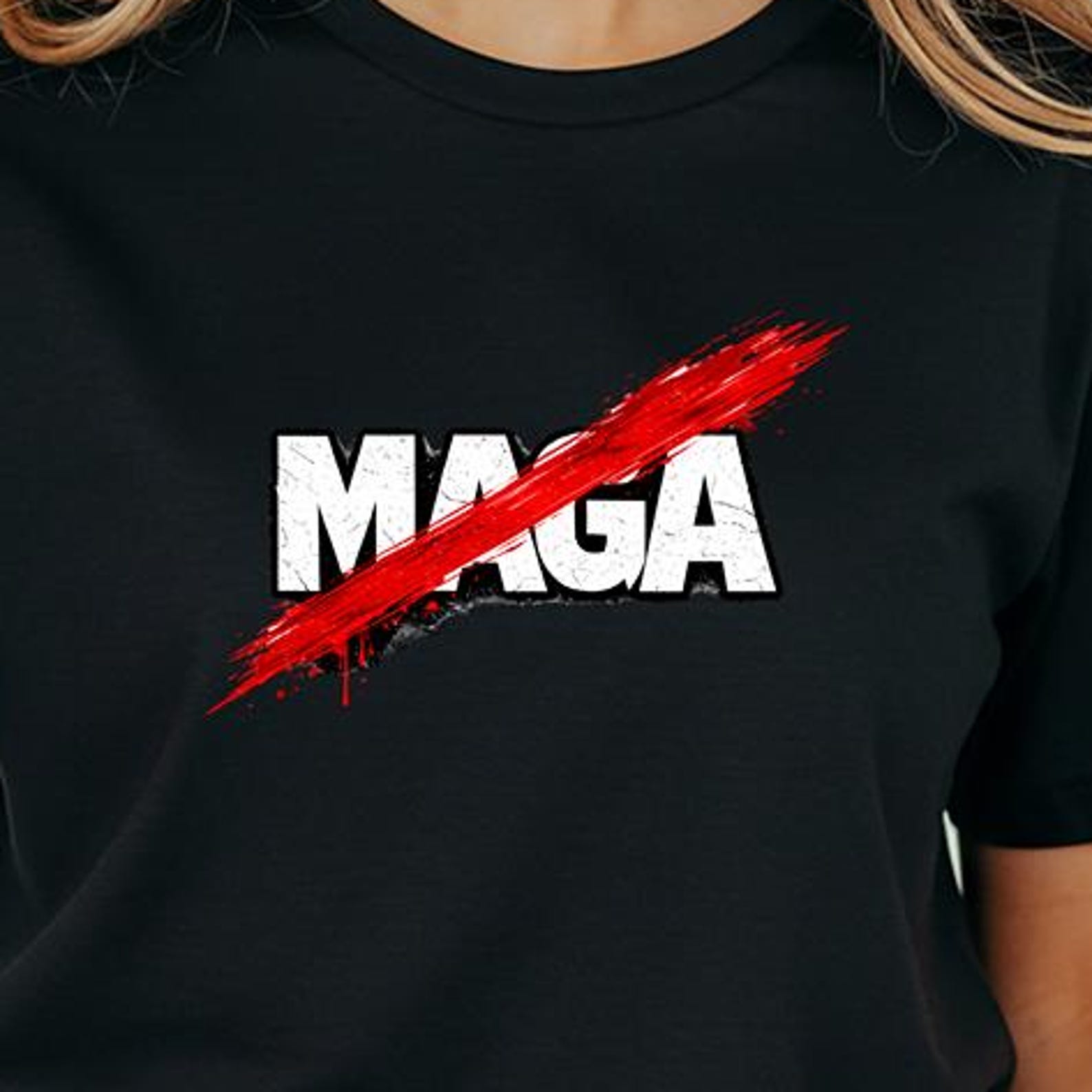 Anti MAGA Protest T-Shirt, Political Resistance Graphic Tee 3XL