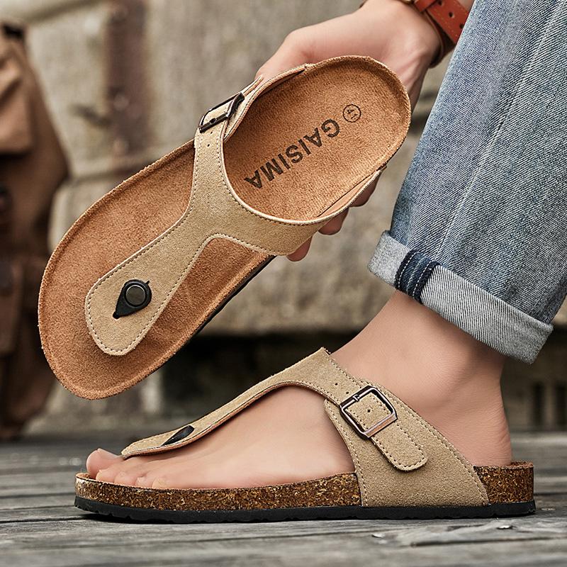 Fashion Hot selling summer men's slippers Trendy and breathable styles daily beach walking Outdoor casual shoes seaside Holiday shoes