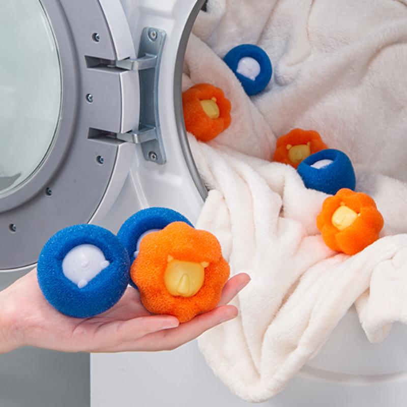 3 Pcs/bag Washing Machine Anti-entanglement Cleaning Clothes Ball Home Portable Decontamination Magic Laundry Balls Products