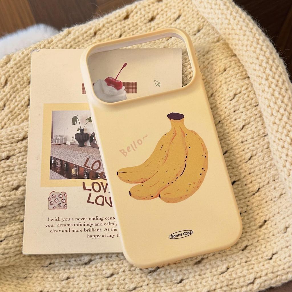 Funda Creativa de Plátano para iPhone 16, iPhone 17 y iPhone 17 Pro Max