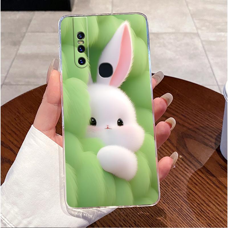 For Vivo V15 1819 V 15 Pro 1818 Cases Covers Luxury Cute Cat Love Rabbit Funny Clear Silicone Soft TPU Phone Case Back Cover