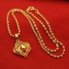 Elegant Gold Plated Alloy Pendant Necklace Women Water Wave Chain Minimalist Floral Geometric Design Locket 21-50cm