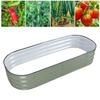 Raised Garden Bed Steel   Outdoor Planter Box with Open Bottom for Vegetables Fruits Flowers