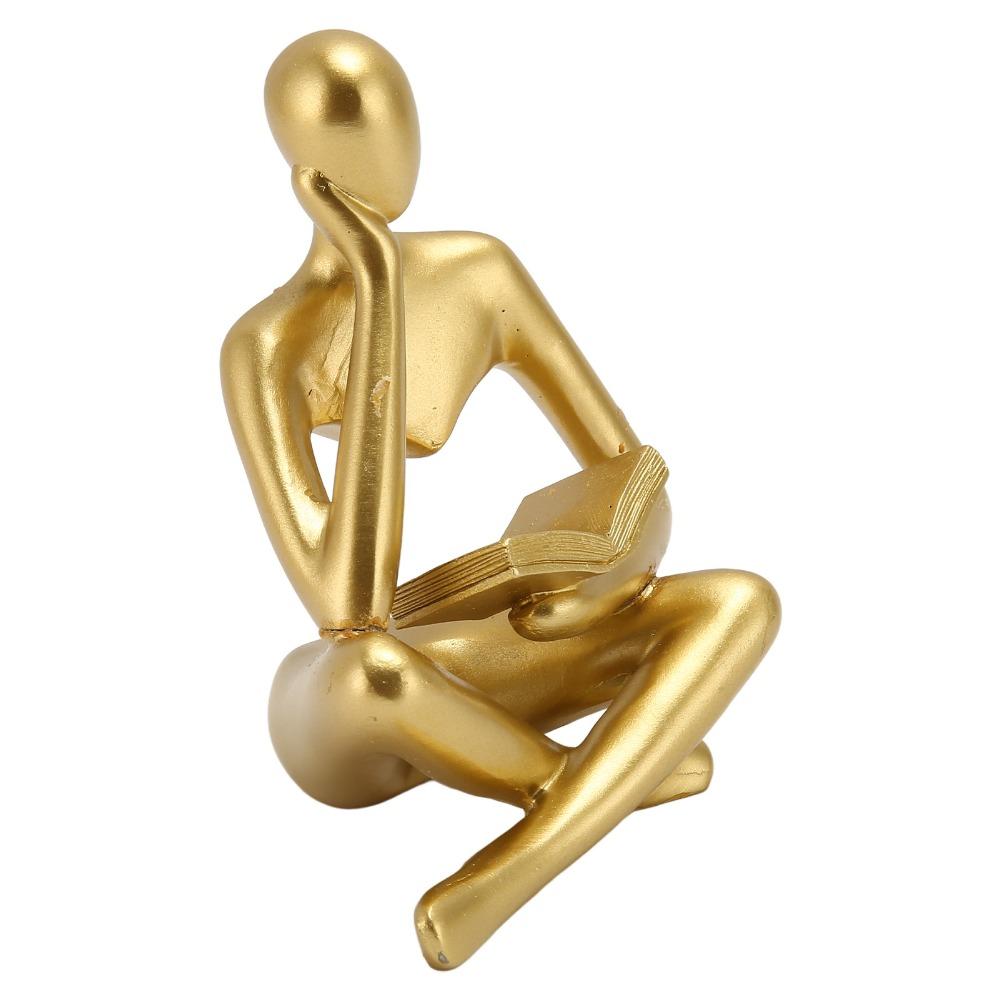Resin Resin Thinker Desktop Statue Bookshelf Decorative Figurine  Hotel Interior Display Piece
