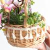New Internet celebrity decoration portable flower basket packaging flower basket handmade rattan floral arrangement gift straw wood chips