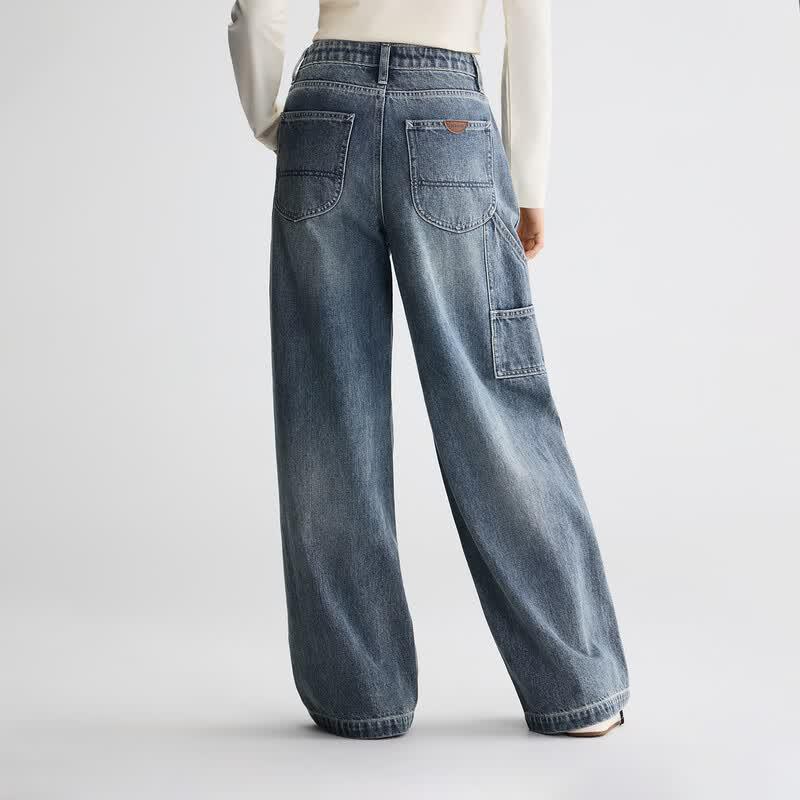 Lee Women's Relaxed Fit Wide-Leg Jeans