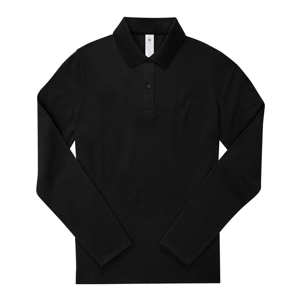 B&C Womens/Ladies My Polo 180 Cotton Long-Sleeved Shirt