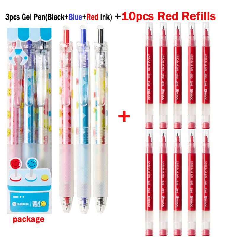 KACO X SMILEYWORLD Retractable Gel Pen,Cute Happy Vending Machine 1800M Large Capacity Quick-Dry Ink For Office School Homework