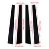 4pcs/set Glossy Black Car Pillar Posts Stickers Fit Hyundai Sonata Gold (India) 2002-2005 Auto Door Window Exterior Posts Trim Parts