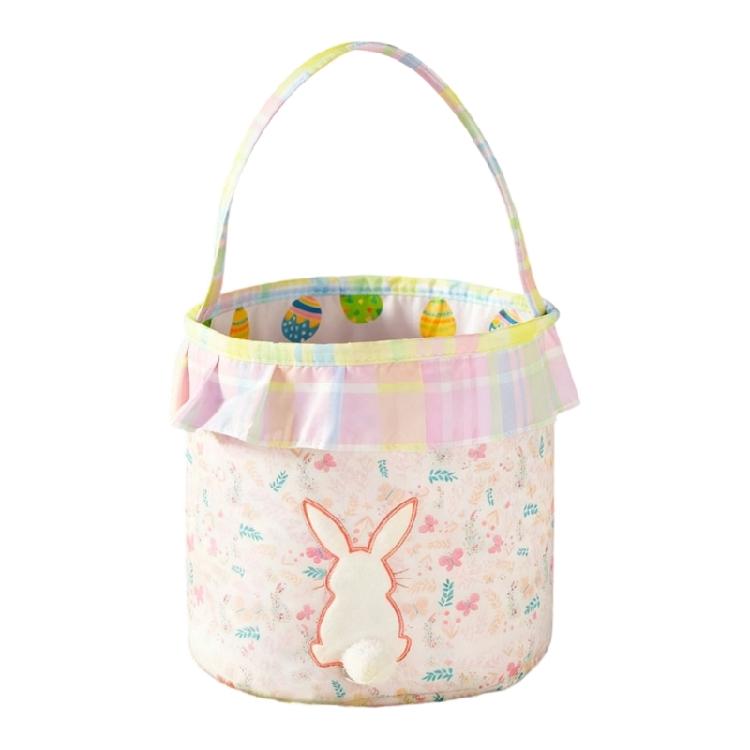

Easter Basket Rabbit Soft Materials Storage Container Convenient Organizer with Handle For Daily Use