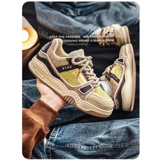 

Мужская персонализированная джинсовая ретро-модная обувь для скейтбординга, универсальная мужская спортивная обувь для пар, спортивная и повседневная обувь 44