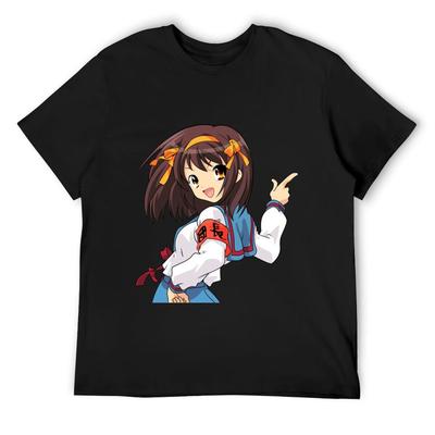 Haruhi Suzumiya T-Shirt Street Wear Man Clothes New Gifts and T-shirts Custom T Shirt Men T Shirt