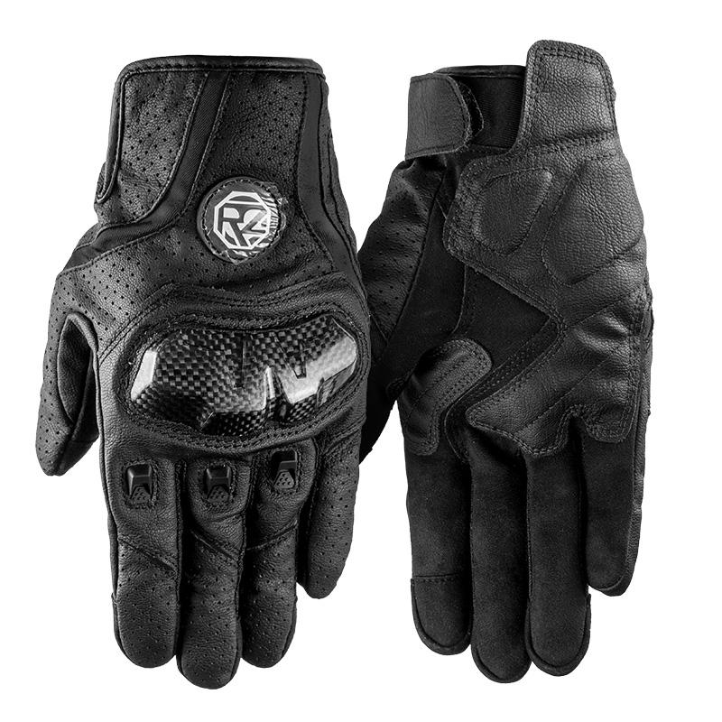 

ORZ motorcycle riding gloves, PU leather, carbon fiber plate, breathable, full-finger, touchscreen compatible, suitable for all XL