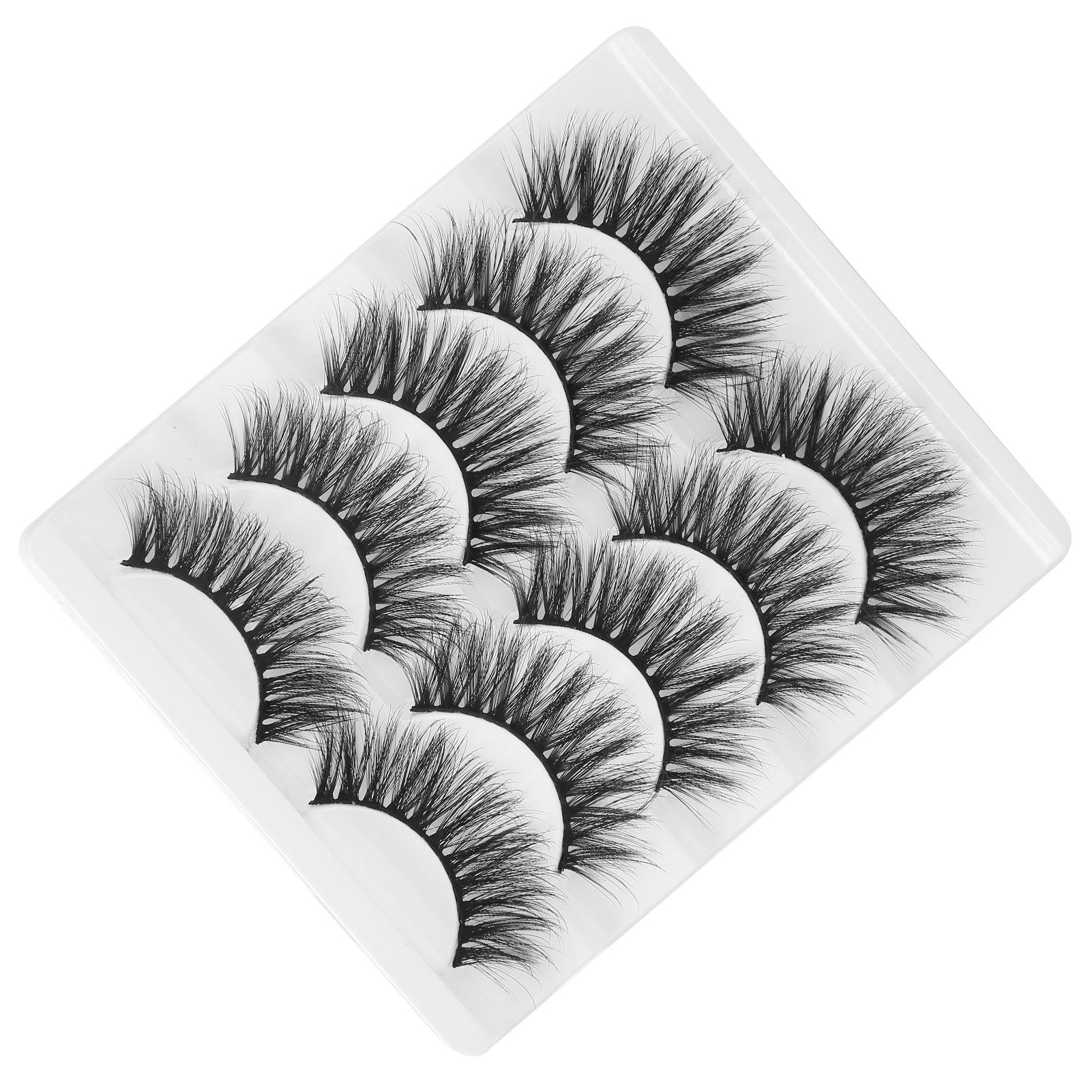 

5 пар 6D накладных ресниц ручной работы длинные накладные ресницы упаковка многоразовые ресницы GL702