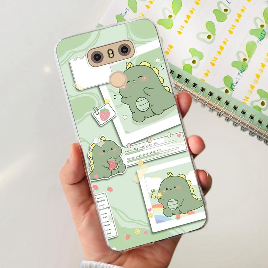 Case For LG Q6 Plus H870 H871 G600L G600K G600S Cute Flower Cat Pattern Soft Silicone TPU Phone Cases For LG G6 G 6 G6plus