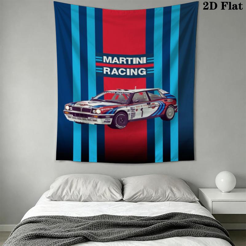 Lancia Martini Wall Tapestry Aesthetic Wall Hanging Printed Fabric Blanket Decorative Tapestries for Bedroom Living Room Home Decor