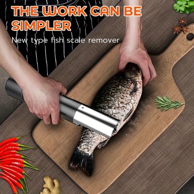 New Charging Portable Electric Fish Scaler Remover Cleaner Fishing Scalers Clean Battery Descaler Scraper Seafood Knif Tools Kitchen