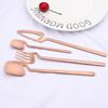 20Pcs Matte Gold Cutlery Set 304 Stainless Steel Dinnerware Knife Fruit Fork Spoon Dinner Silverware Kitchen Party Tableware Set
