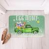 Cute Rabbit Carpet Kawaii Cartoon Bunny Rug for Boys Girls Lovely Animal Easter Rabbit Door Mat Non Slip Spring Flowers Bath Mat