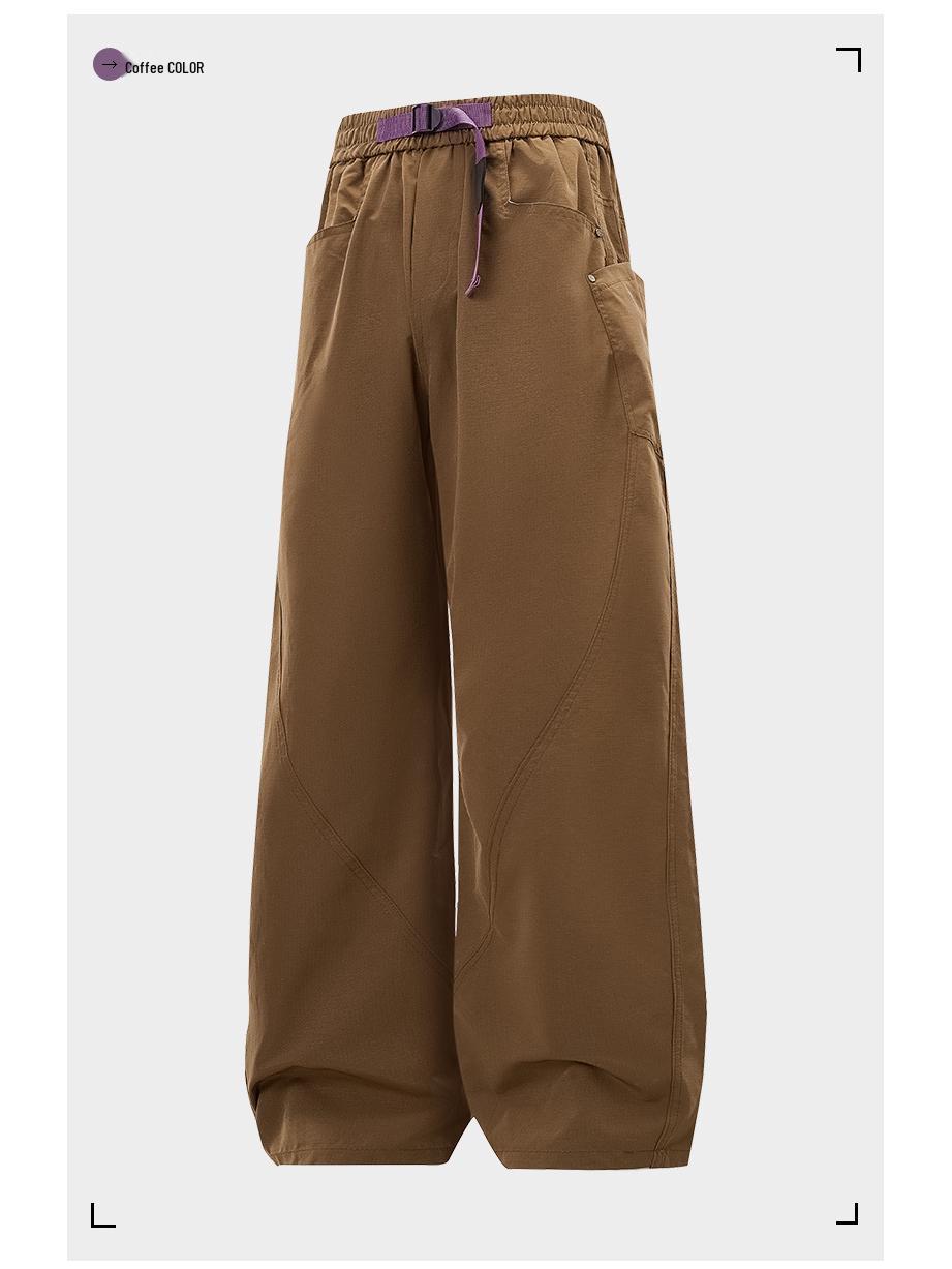 

Mori-Style Men s American Paratrooper Cargo Pants: Trendy, Functional, Loose-Fit, Multi-Pocket Long Pants for Autumn. 2XL кавовий