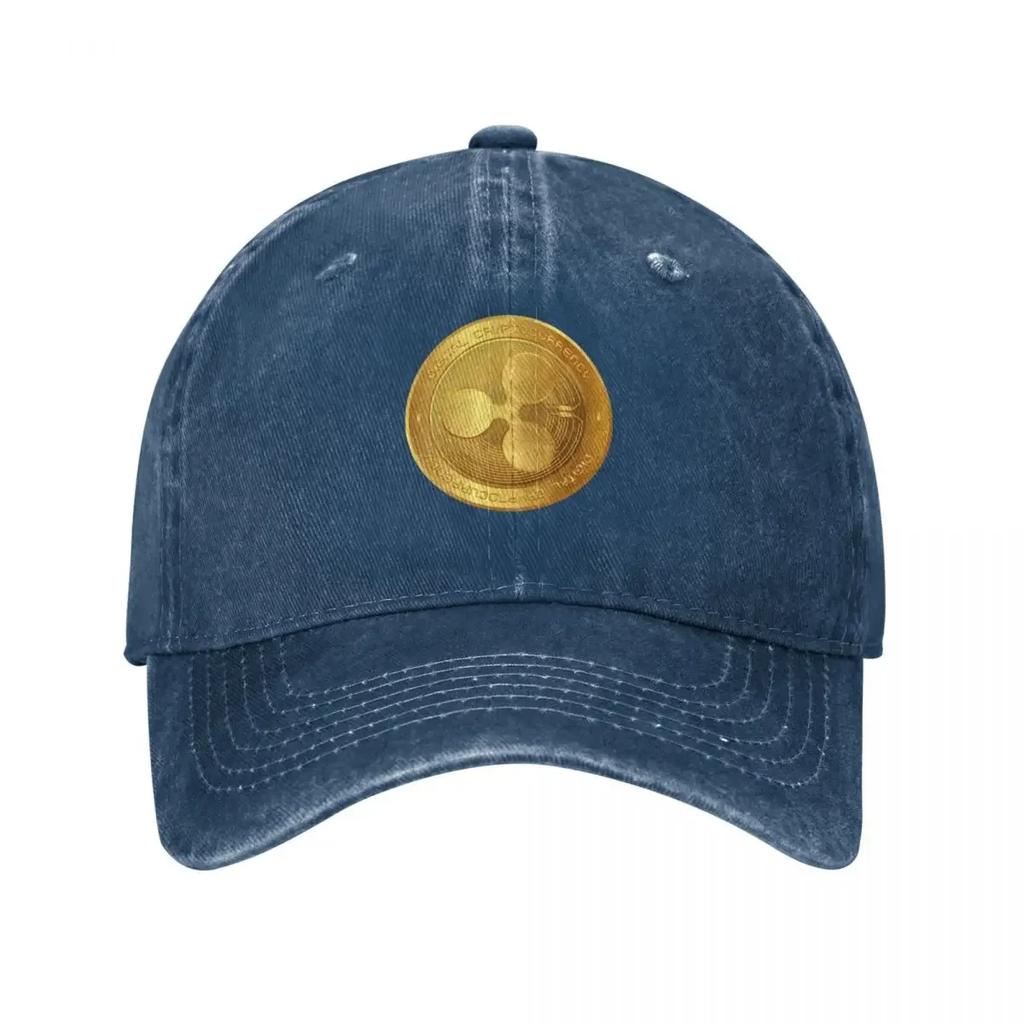 XRP Cryptocurrency  XRP LOGO Baseball Cap Sunhat Bobble Hat Trucker Cap Hip Hop Sun Hats For Women Unisexs