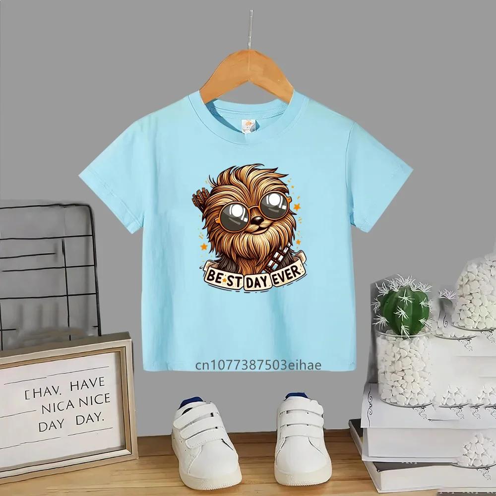 Cotton Comfort Kids Star Wars TShirt for Ages 314 Boys and Girls Round Neck Printed Short Sleeve Elegant and Luxurious Top