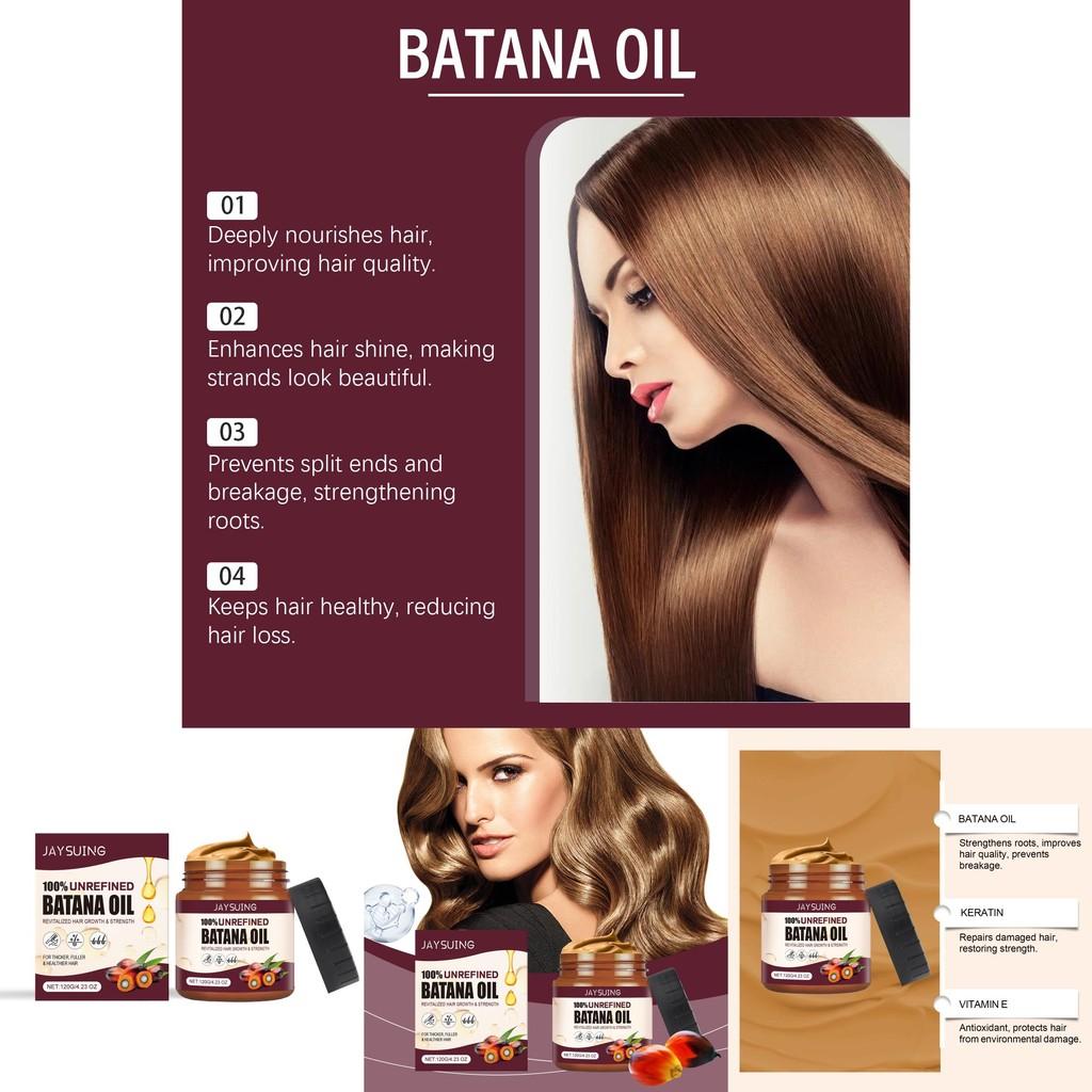 Jaysuing Batana Oil Hair Conditioner Nourishing Moisturizing Repairing Strengthening Shine 120g