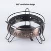 Camping Stove Sturdy Heat Resistance Anti-oxidation Thickened Cook Alloy Brass Construction  Mini Alcohol Stove Camping Tool