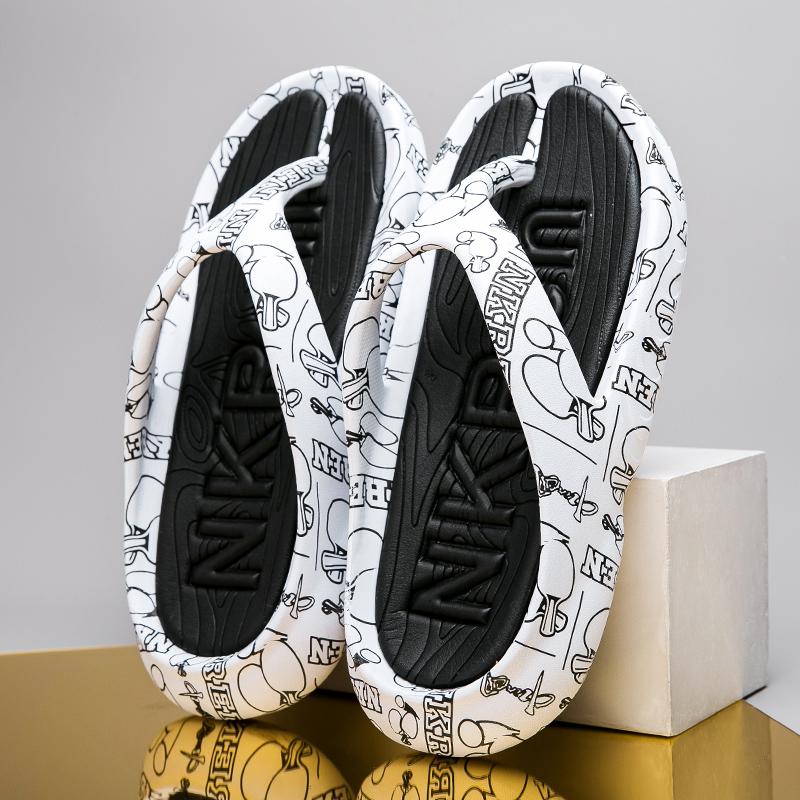 

Модные шлепанцы PARZIVAL New EVA, модные шлепанцы на толстой подошве, мужские тапочки, мужские сандалии, нескользящие, с цветовой блокировкой, уличная пляжная обувь 46