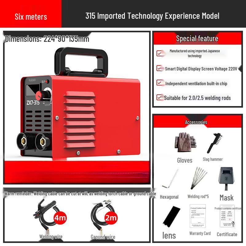 Da Han 500 Industrial Welder 315 - High-Power Dual Voltage 220V/380V - 250 Small Arc Welder