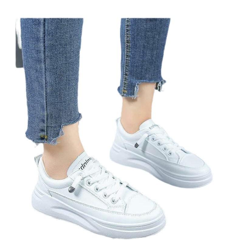 Little white shoes women's shoes spring and autumn summer breathable versatile platform sports board shoes white shoes