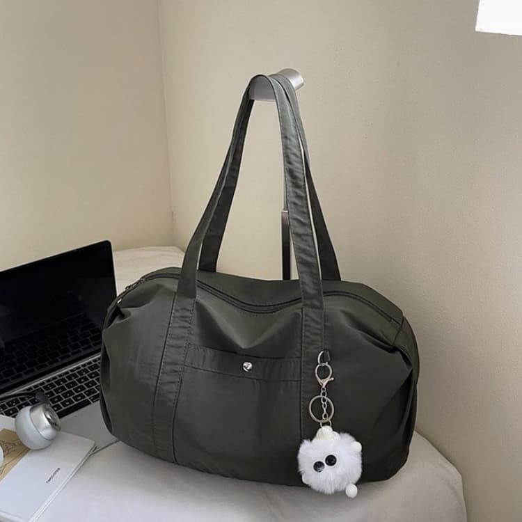 Women s Large Capacity Shoulder Bag Gym Bag зелёный