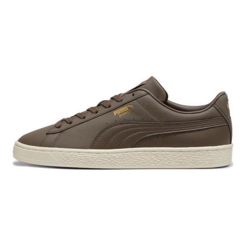 PUMA Basket Unisex Low-top Comfort Breathable Wear-resistant Skate Shoes Brown 374923-29 43