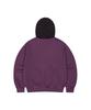 Mahagrid Pigment Stripe Mixed Zip Up Hoodie Purple(Mg2Fffm492A)