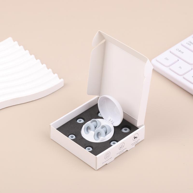 Silicone Earplugs For Sleep Insulation Dormitory Study Nap Time Noise Reduction Airplane Decompression Sleep Swimming Etc