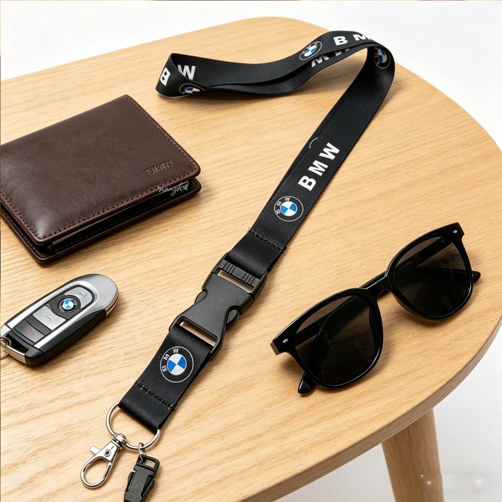BBJB8 Car Lanyard Mobile Phone Work ID Card Student Badge Keychain For BMW 1 2 3 4 5 7 Series M E46 E36 E34 F10 E90 F30 E60 F30 E53