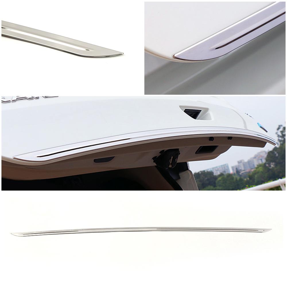 For Nissan X-Trail XTrail T32 Rogue 2014-2019 Tailgate Rear Door Bottom Trunk Lid Cover Molding Trim Stainless Steel Sticker