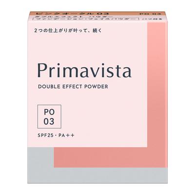Primavista Double Effect Powder Pink Ocher 03 SPF 25 Powder Foundation 1pc PA++ (x 1)