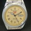 JAPAN VINTAGE REFURBISHED SEIKO 5 AUTOMATIC MENS ROMAN FIGURE WATCH a442101-4