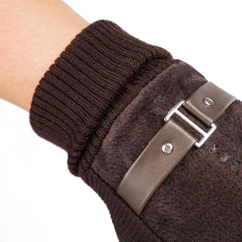 Men's Winter Pigskin Touchscreen Gloves