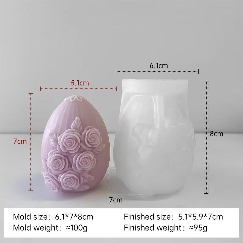 DIY Easter Egg Silicone Mold Handmade Aroma Candle Plaster Easter Decoration Molds Candle Making Supplies