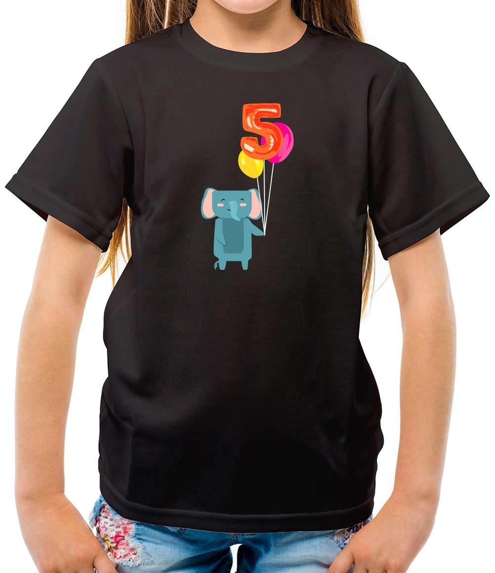 

5th Birthday Elephant - Kids T-Shirt - 5 - Five - 2014 - Years Old - Age - Party 120